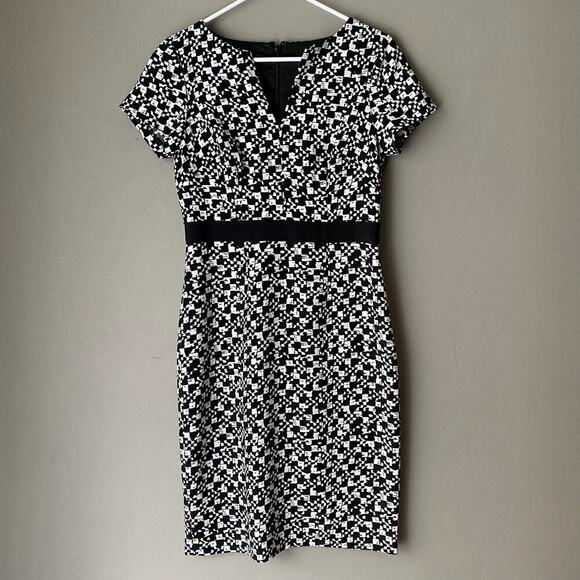 Adrianna Papell sz 4 black‎ career sheath dress - Picture 1 of 8